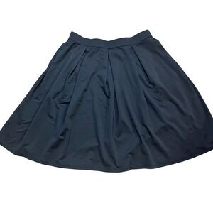 Halara XL Black Pleated A Line Skirt Polyester‎ Elastane Regular